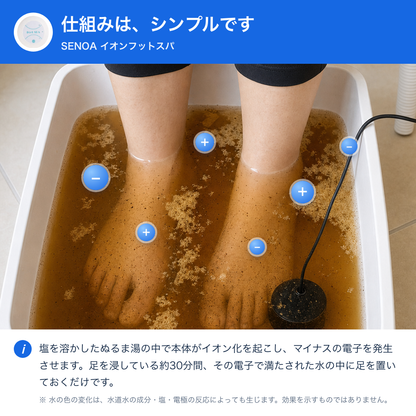 SENOA イオンフットスパ 仕組み